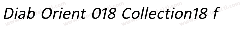 Diab Orient 018 Collection18 font字体转换